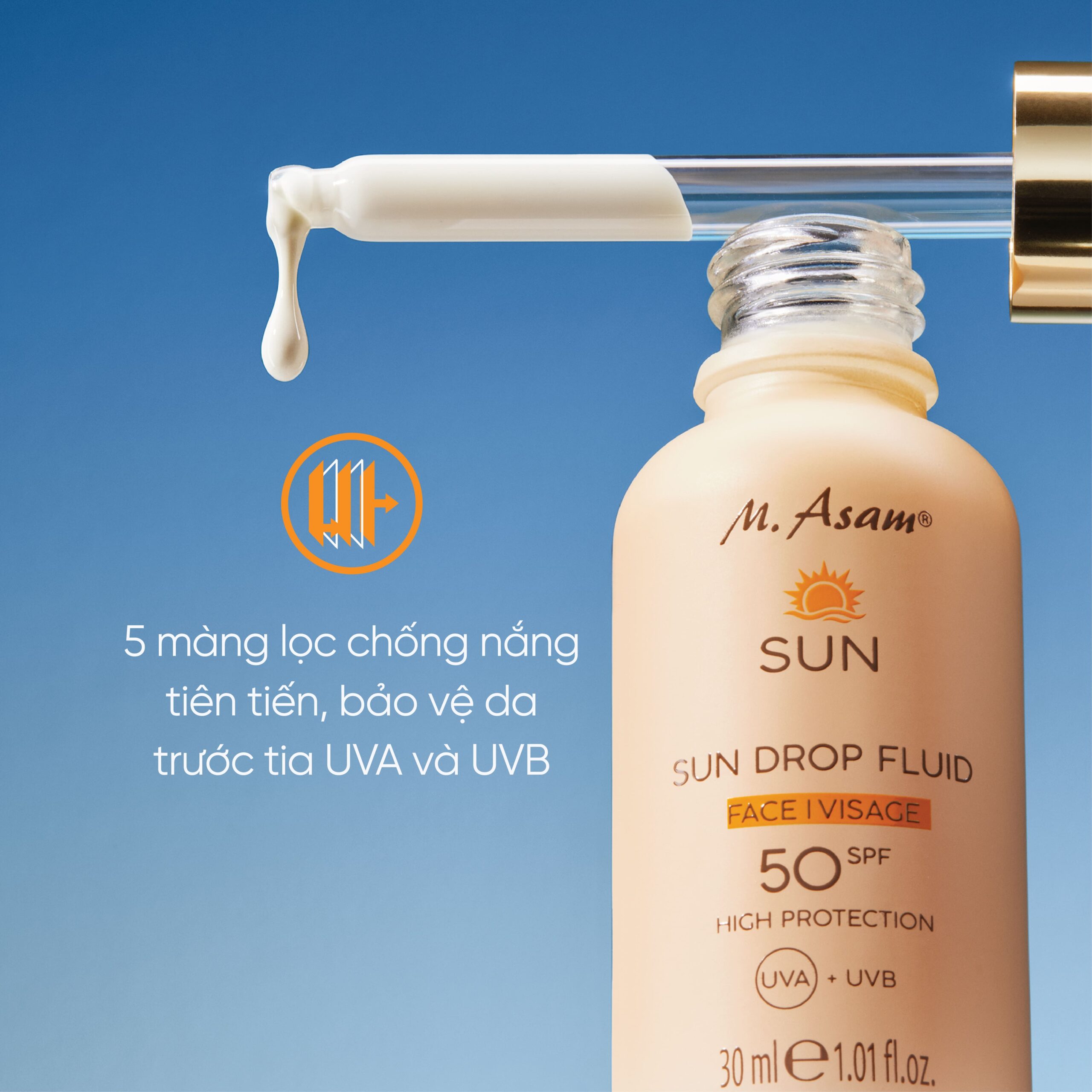 Tinh chất chống nắng sun drop fluid spf 50 02