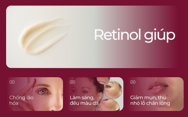 lợi ích khi dùng retinol