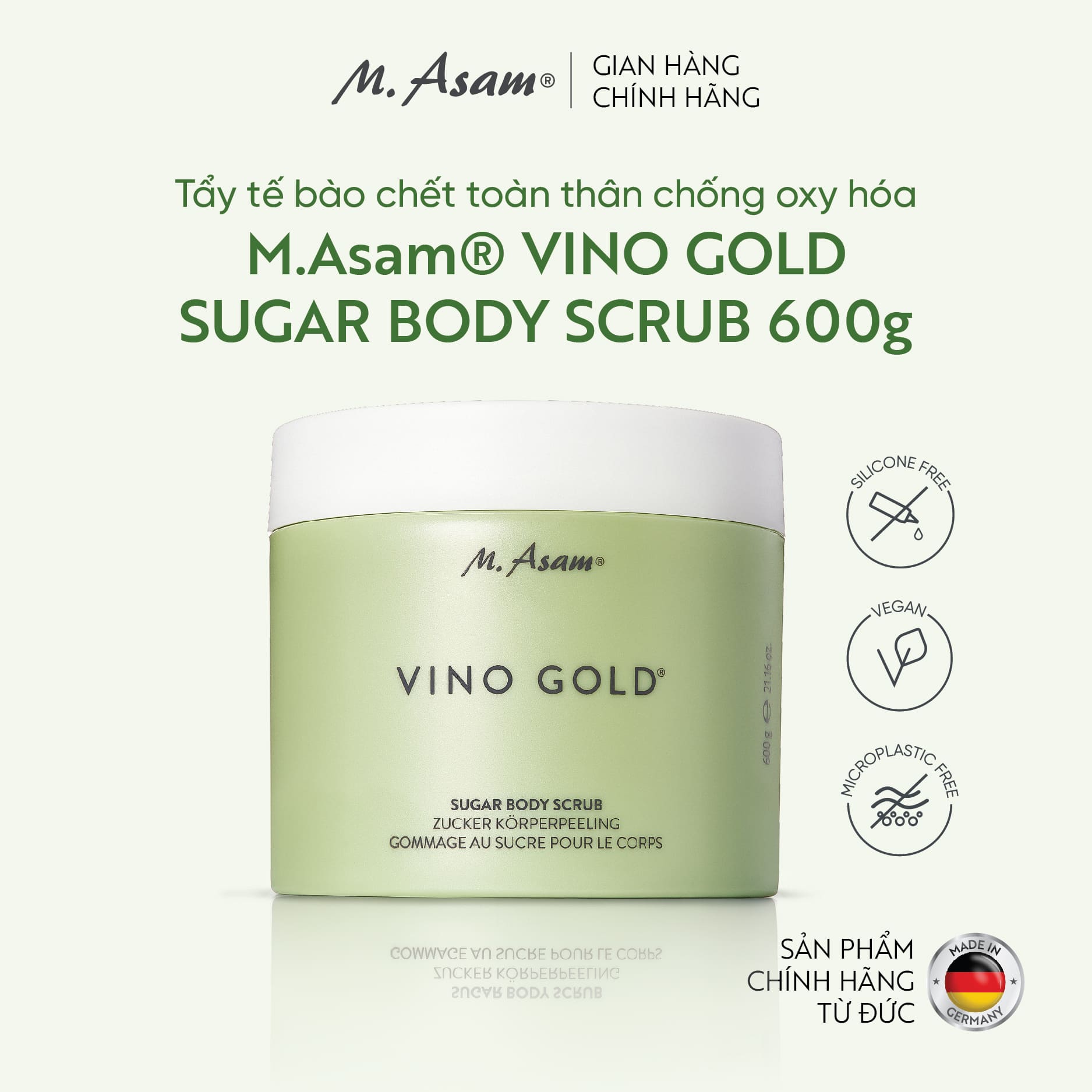 VINO GOLD Sugar Body Scrub 600g-01 Vino gold sugar body scrub 600g 01