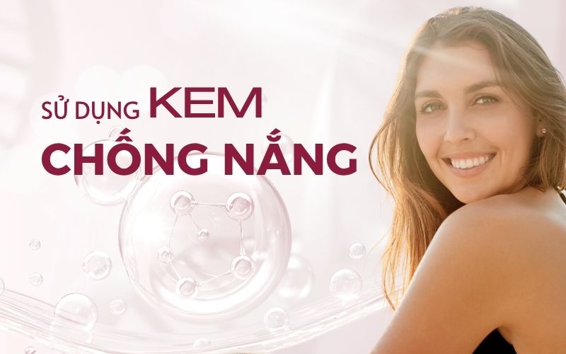 Dùng kem chống nắng