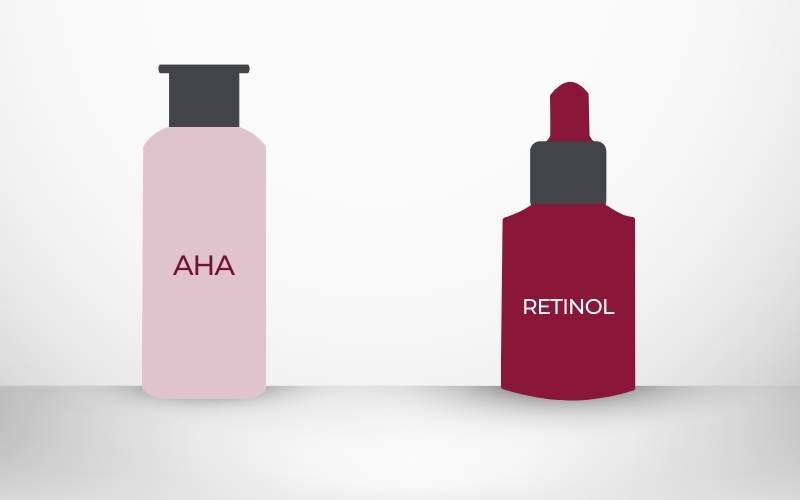 Dùng AHA trước Retinol